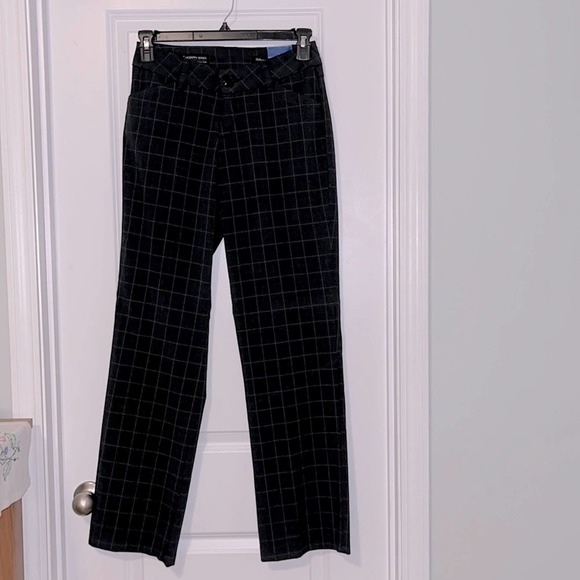 Lee Pants - Lee Charcoal Gray Plaid Trousers, NWT